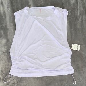 NWT LG FP Movement by Free People Lilac Sleeveless Crop Top